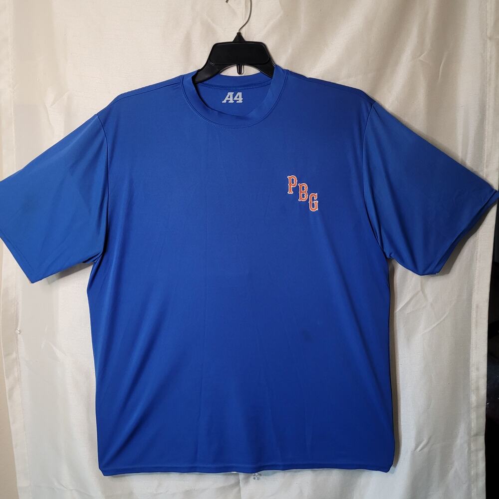 A4 Royal Blue Performance T-Shirt with PBG Logo XL